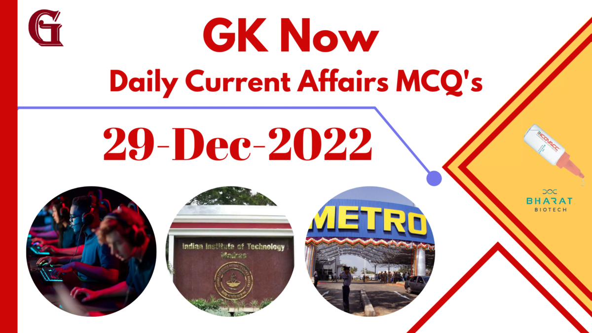 Daily Current Affairs Mcq December Gk Now